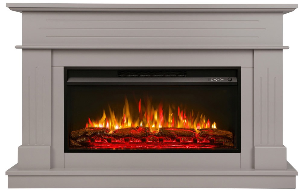 Линейный электрокамин Real-Flame REGENT PRM36 BG-P616 с очагом PREMIER 36