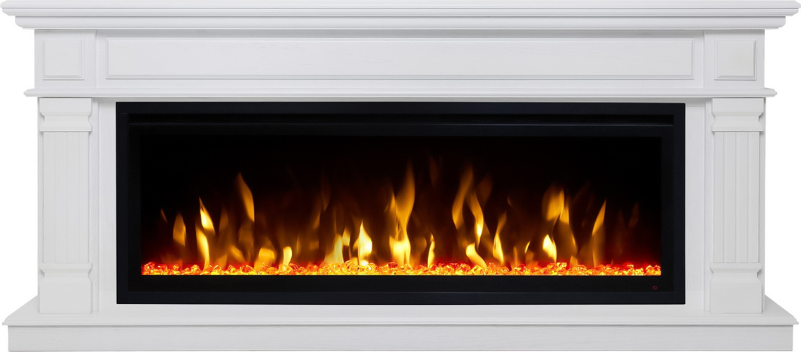 Пристенный электрокамин Real-Flame ISLANDIA S50/SF50 WT-511 с очагом SAFITA 50