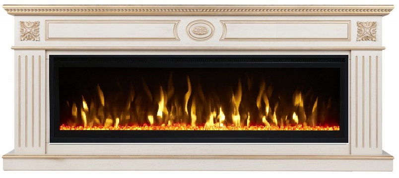 Линейный электрокамин Real-Flame SIENA SF60 WT-619G SAFITA 60