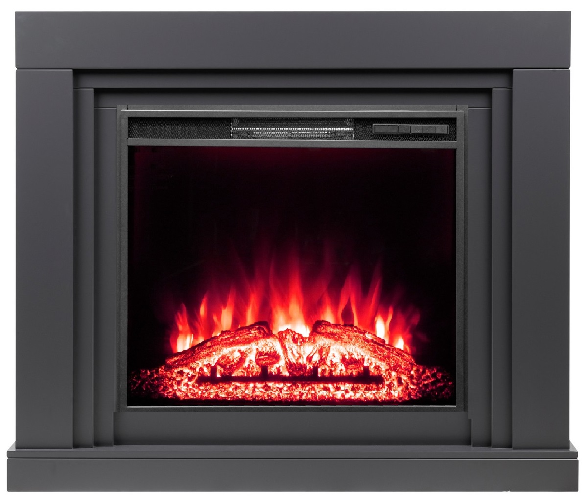 Пристенный электрокамин Real-Flame STANLEY 26 GR-P718 с очагом AQUAMARINE 26