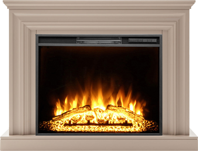 Пристенный электрокамин Real-Flame WESTON 33 BG-P616 с очагом AQUAMARINE 33