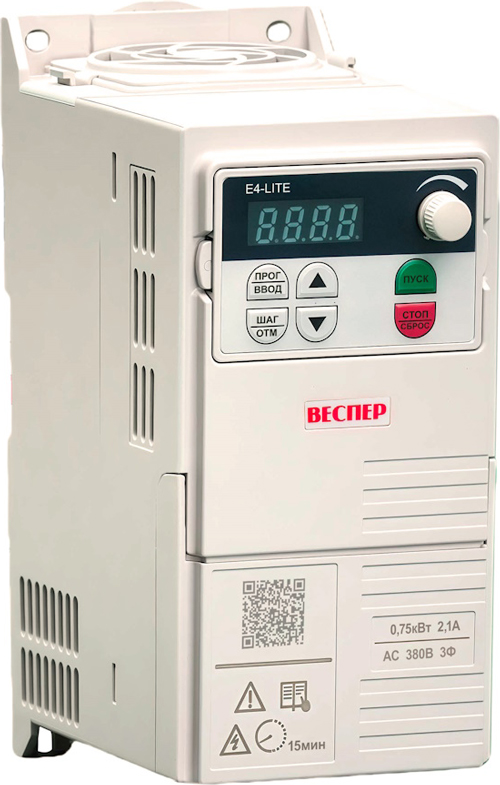 Частотный преобразователь ВЕСПЕР E4-LITE-S2L 1,5 кВт 220В