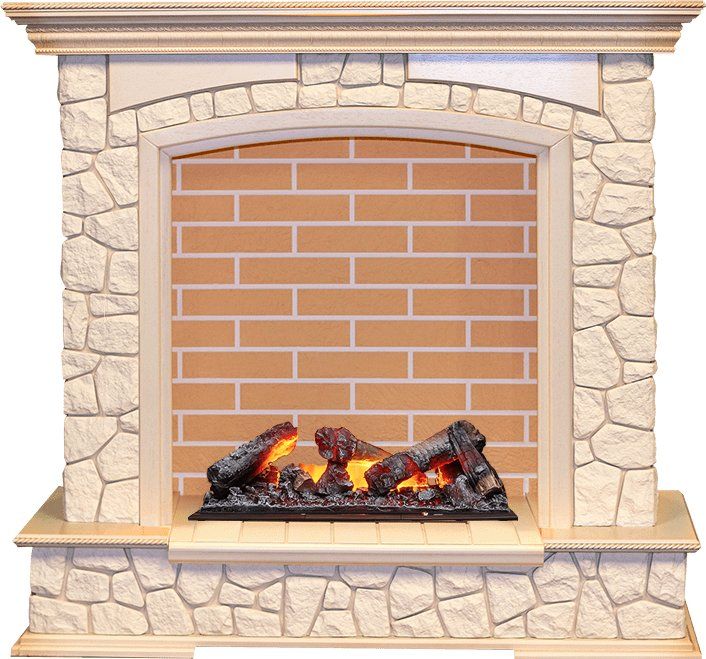 Электрокамин Dimplex Preston Слоновая кость с патиной очагом Cassette 600 NH