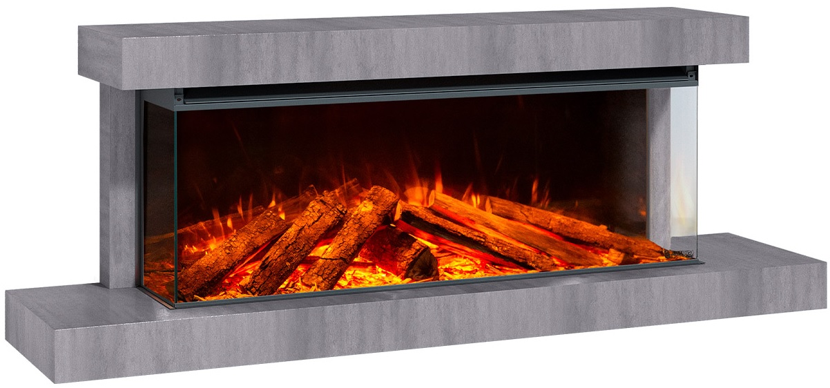 Электрокамин La Nordica Lumen 1200 с декоративной панелью PIETRA