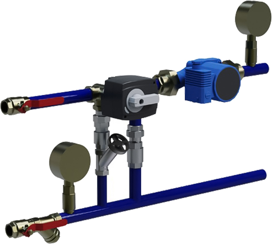 Смесительный узел на нагрев Komfovent PPU-HW-3R-15-0.63-W1-M-IMP