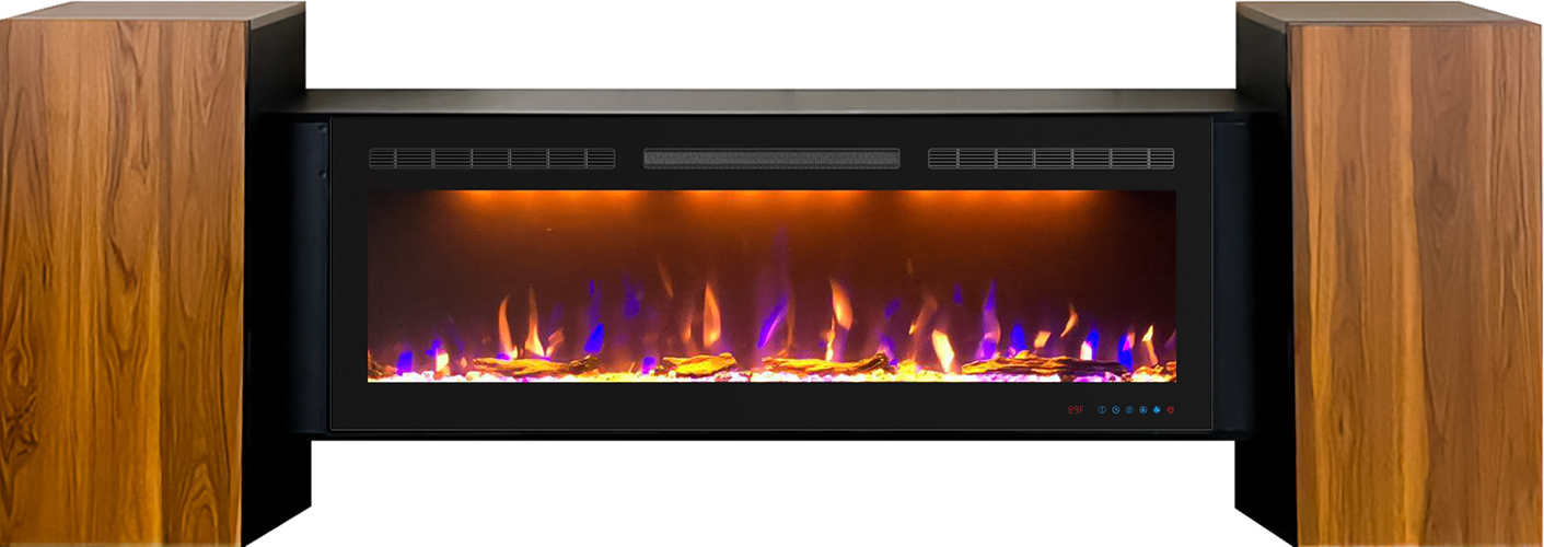 Линейный электрокамин Royal Flame Crystal 50 RF с порталом STYLE 50