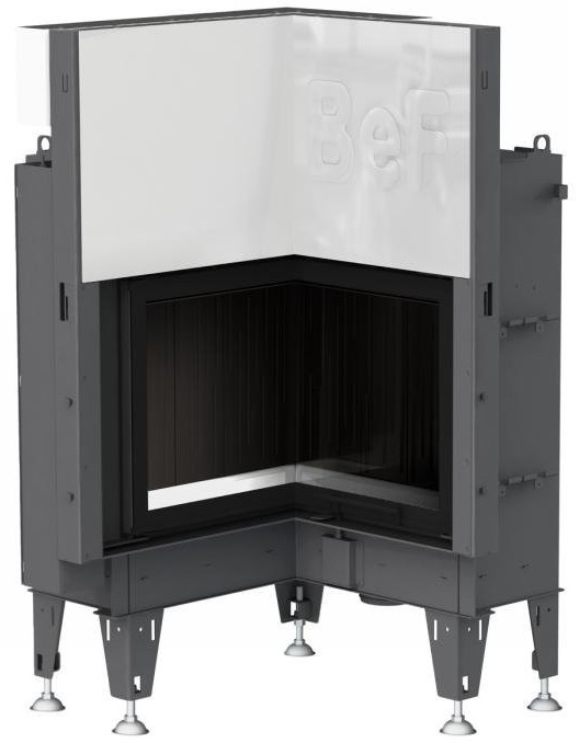 Дровянная топка с внутренним углом и гильотиной BeF BeF FLAT V6L
