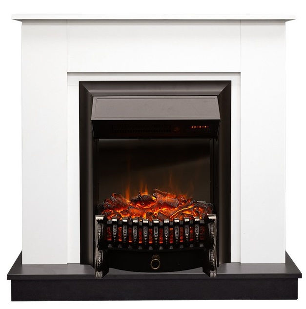 Пристенный электрокамин Real-Flame АСТИ STD WT-LCB510/BL-LCB917 с очагом FOBOS LUX RC