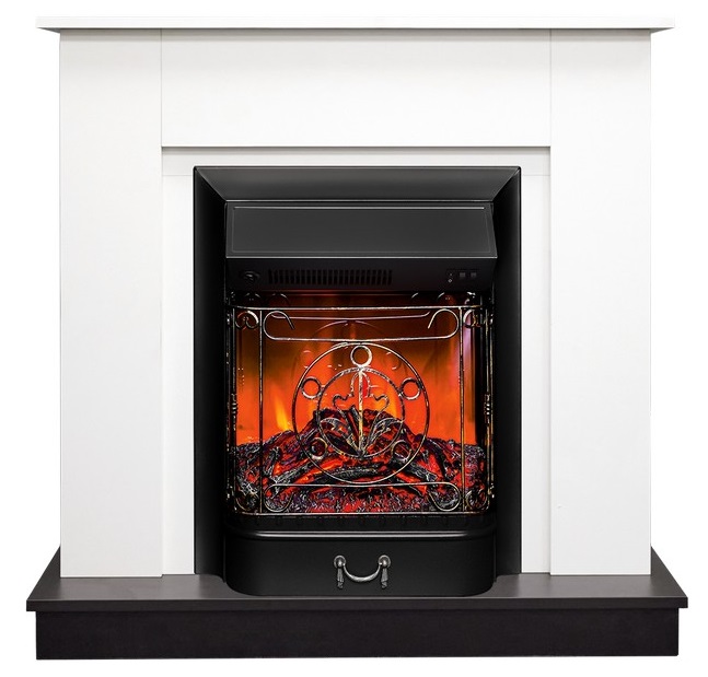 Пристенный электрокамин Real-Flame АСТИ STD WT-LCB510/BL-LCB917 с очагом MAJESTIC LUX
