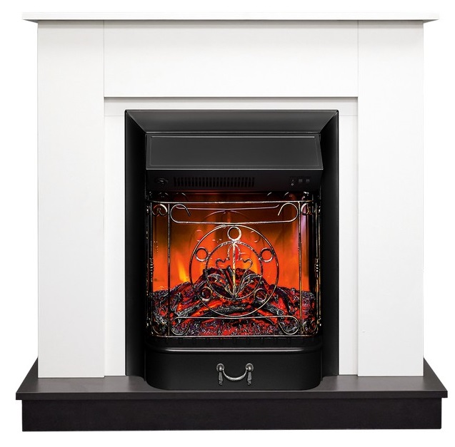 Пристенный электрокамин Real-Flame АСТИ STD WT-LCB510/BL-LCB917 с очагом MAJESTIC LUX RC