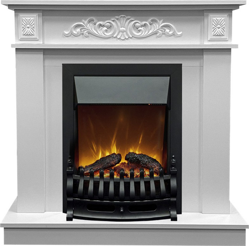 Пристенный электрокамин Real-Flame АФРОДИТА STD WT-LCB510 с очагом FOBOS ЛАЙТ