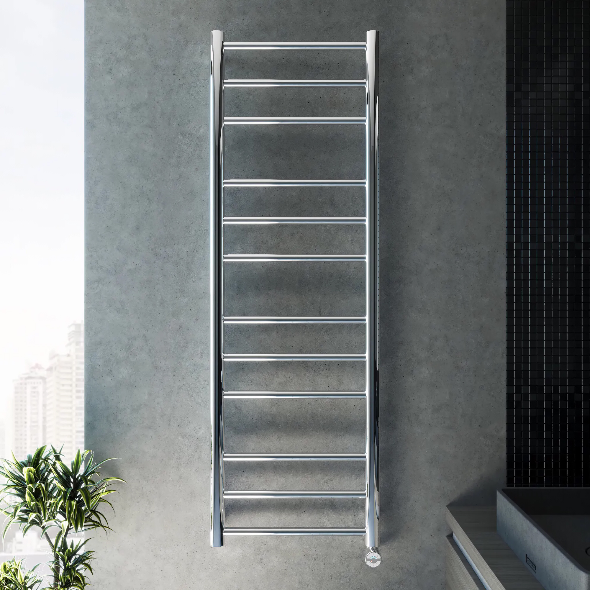 Электрический полотенцесушитель Grota Grosso 550x1640 El
