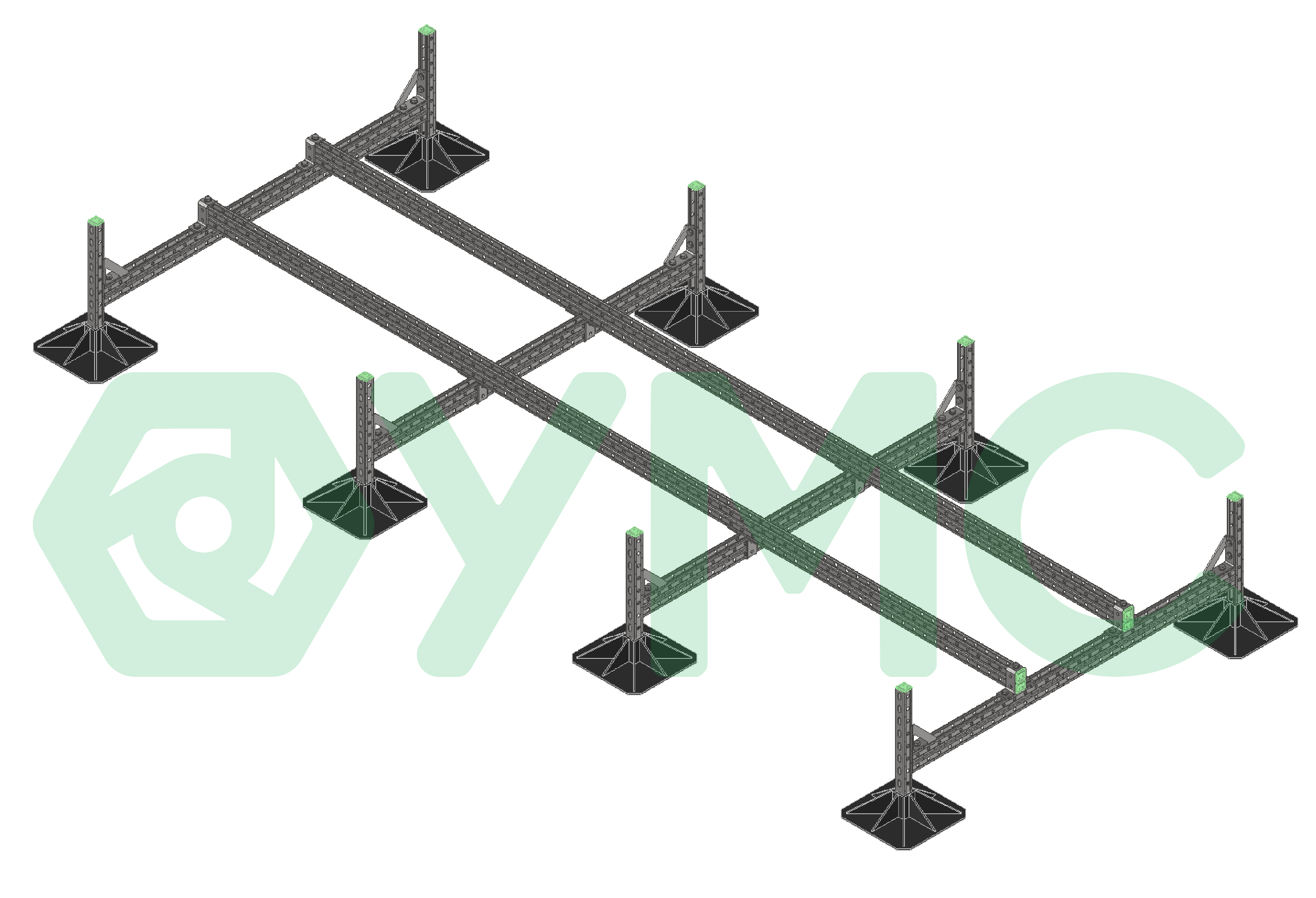 Кровельная опорная рама УМС ORK-U-8-550-HD