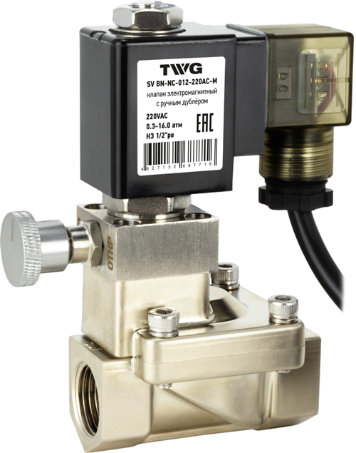 Кран с электроприводом TWG SV BN-NC-012-220AC-M