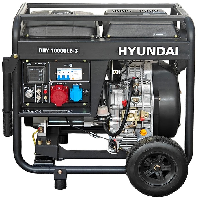 Дизельный генератор Hyundai DHY 10000LE-3