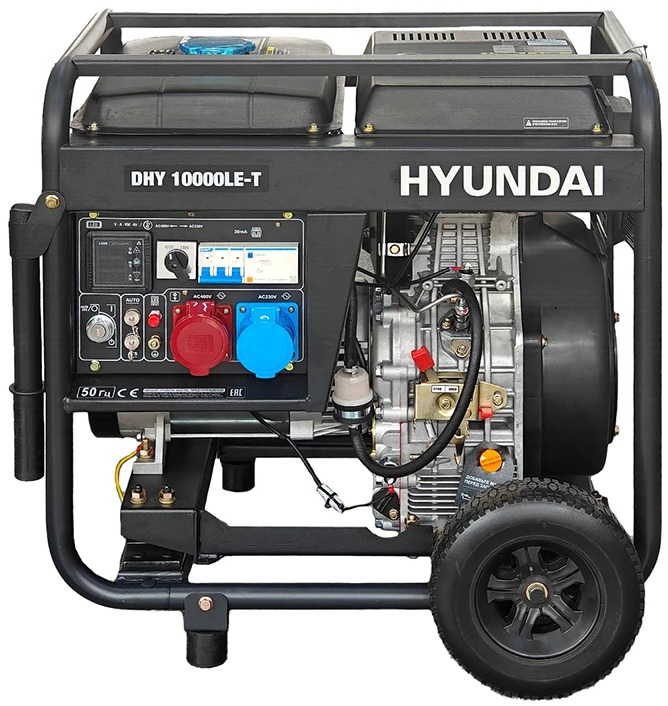 Дизельный генератор Hyundai DHY 10000LE-T