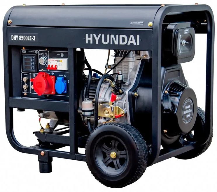 Дизельный генератор Hyundai DHY 8500LE-3