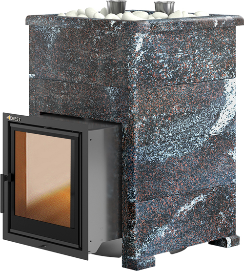 Дровяная печь Эверест Steam Master 30 INOX (227М) Амфиболит, S-40
