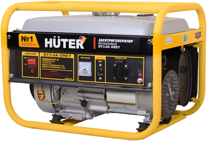 Бензиновый генератор Huter DY3.0A Grey