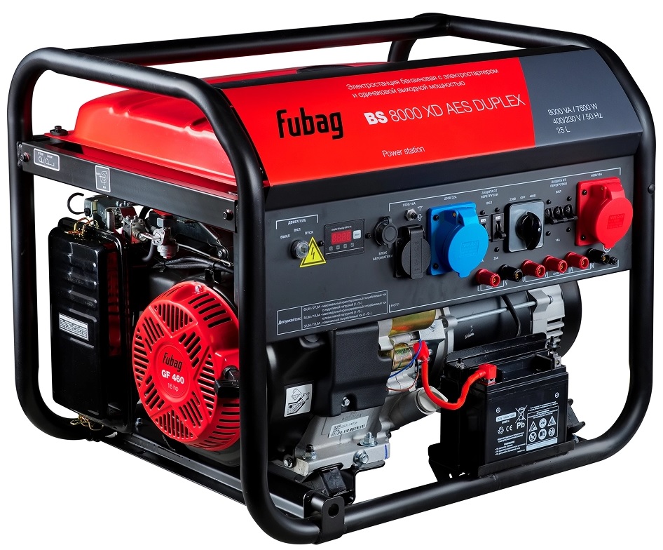 Бензиновый генератор Fubag BS 8000 XD AES DUPLEX