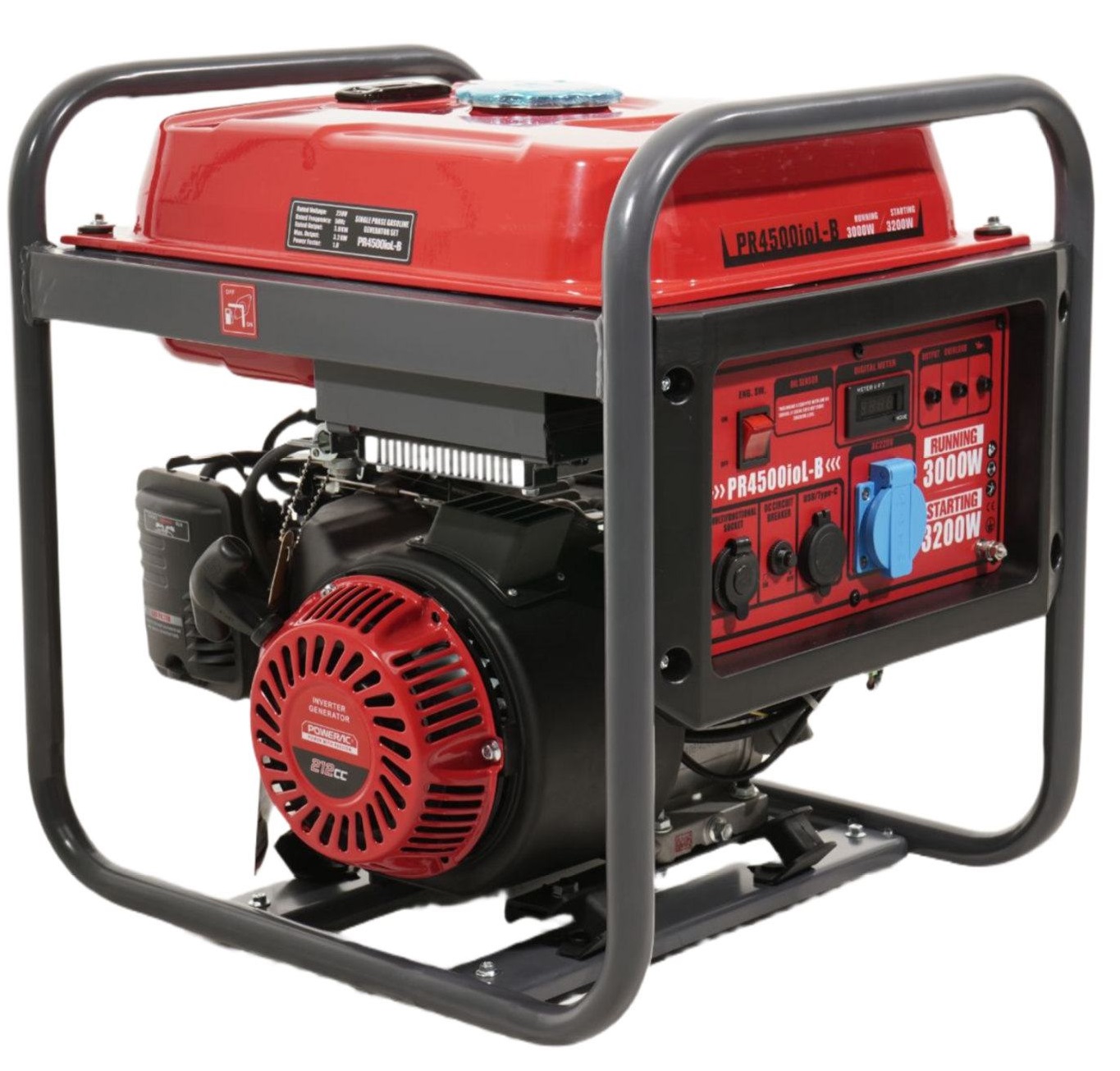 Бензиновый генератор Powerac PR3200 Invert