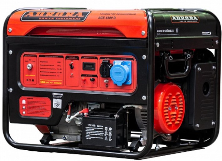 Бензиновый генератор Aurora AGE 6500 D