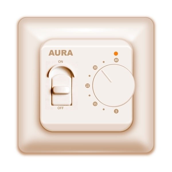 Терморегулятор для теплого пола Aura LTC 230 кремовый