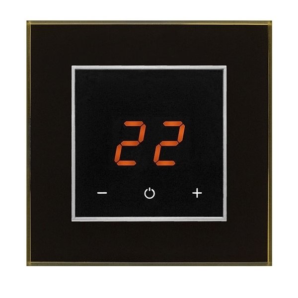 Терморегулятор для теплого пола Aura ORTO Black Classic