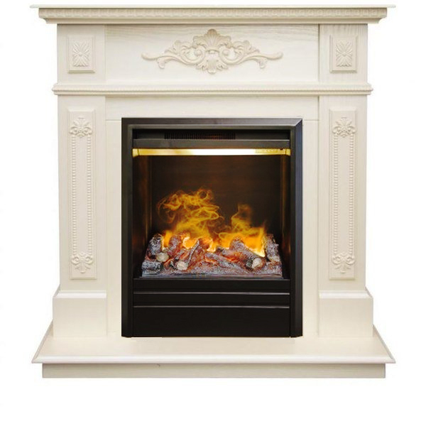 Электрокамин с классическим очагом 3D Real-Flame Lilian STD/EUG WT-F617 с очагом 3D Olympic
