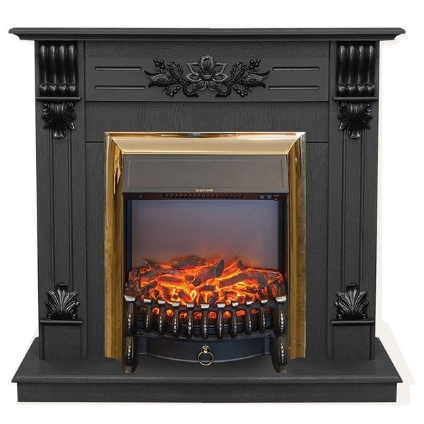 Электрокамин с классическим очагом 2D Real-Flame Ottawa STD/EUG DN-F818 с очагом FOBOS LUX BL