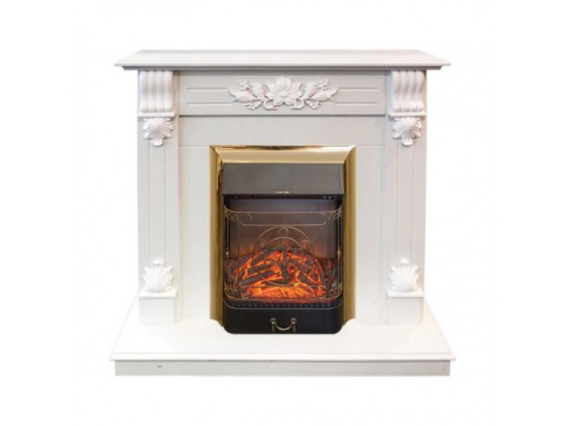 Электрокамин с классическим очагом 2D Real-Flame Ottawa STD/EUG WT-F614 с очагом FOBOS LUX BL