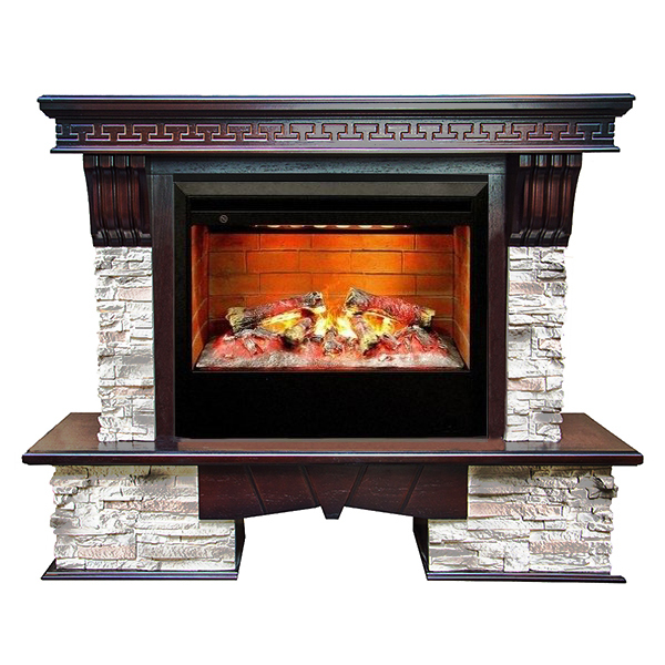 Электрокамин с широким очагом 3D Real-Flame Rockland 26/HL АО-217 с очагом 3D Helios 26