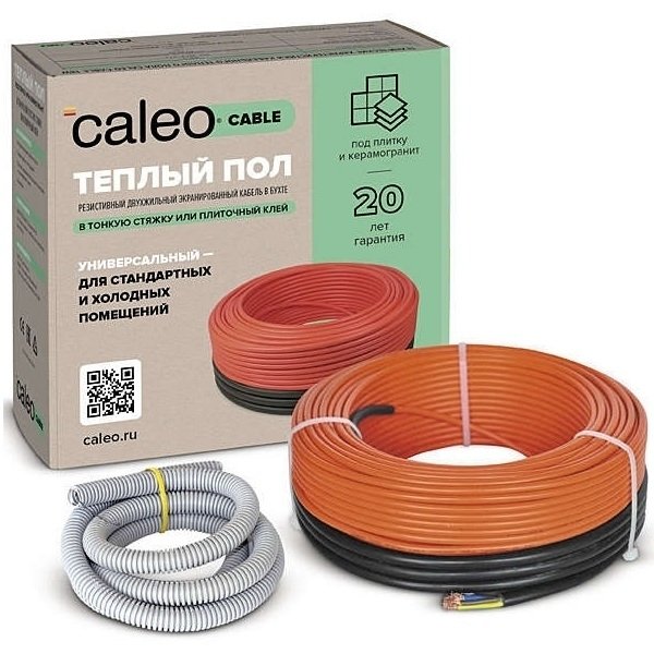 Нагревательный кабель 12 м2 Caleo CABLE 18W-100