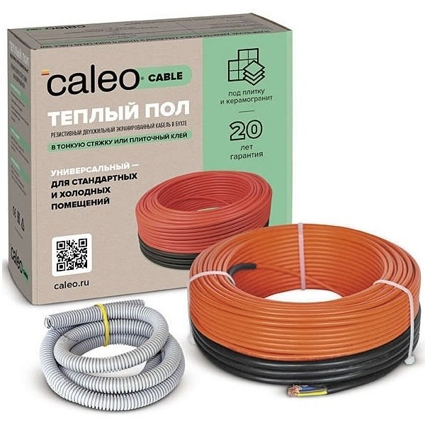 Нагревательный кабель 8 м2 Caleo CABLE 18W-60