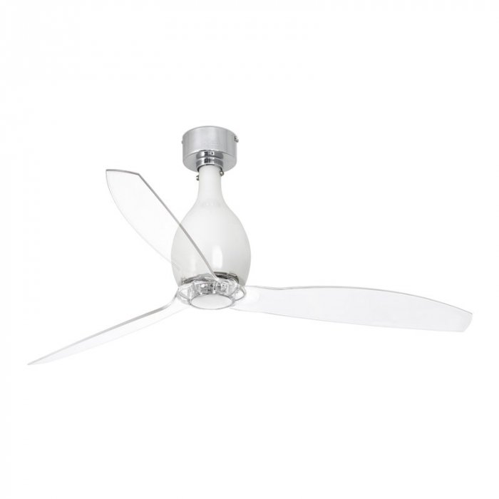 Потолочный вентилятор Faro Barcelona Mini Eterfan Shiny White 1L (32020-9)