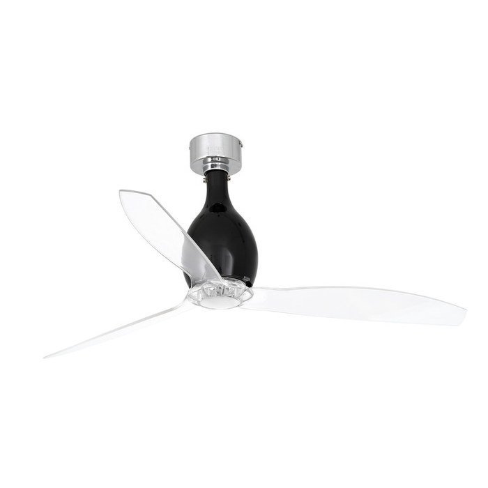 Потолочный вентилятор Faro Barcelona Mini Eterfan Shiny Black (32026)