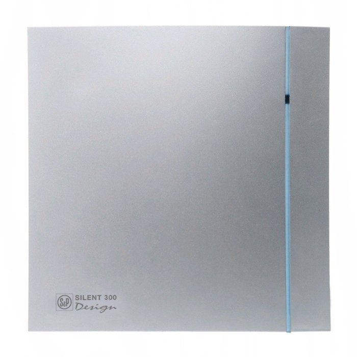 Вытяжка для ванной диаметр свыше 150 мм Soler & Palau SILENT-300CHZ 'PLUS' SILVER DESIGN-3C