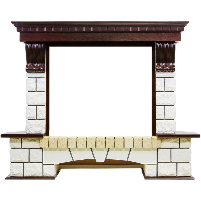 Широкий портал Royal Flame Pierre Luxe под очаг Jupiter FX New