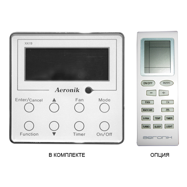 Кассетный фанкойл до 3.5 кВт Aeronik AFP 68 XD-E (AT02)