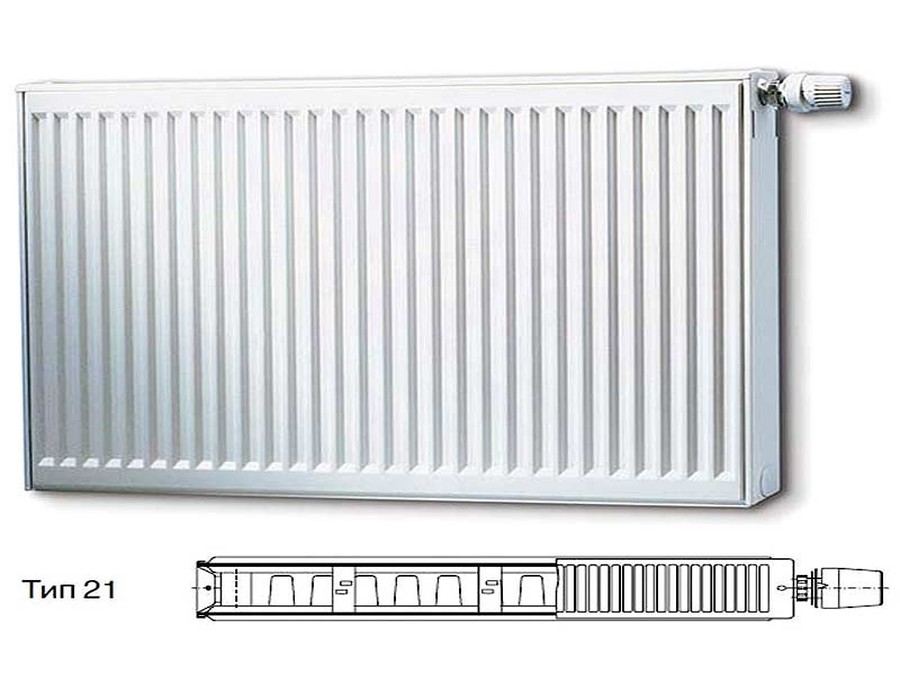 Стальной панельный радиатор Тип 21 Buderus Радиатор K-Profil 21/500/2000 (24) (B)