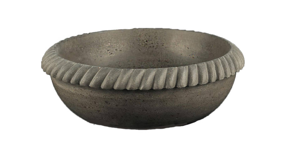 Базальтовая курна из черного камня - базальта Sheerdecor Jut Cerchione (M2), Mongolian Black