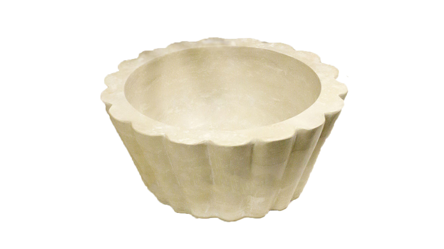 Каменная курна из бежевого камня - травертина Sheerdecor Karla, Classico Romano
