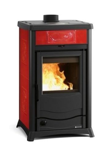 Дровяная печь La Nordica TERMOROSSELLA PLUS EVO DSA 4,0 LIBERTY BORDEAUX (бордовый)