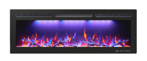 Широкий очаг 2D InterFlame FreeSpace 55 LED FX