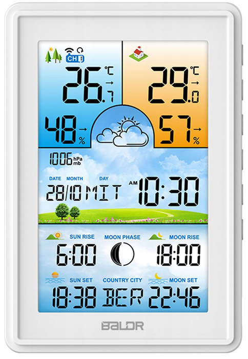 Цифровая метеостанция BALDR B0360WST2H2PR-V2 (белый)