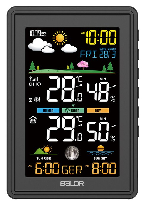 Цифровая метеостанция BALDR B0360WST2H2PR-V3 (черный)