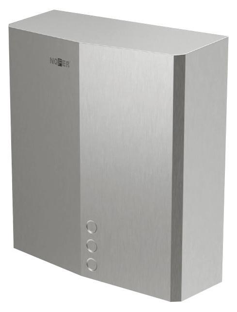 Металлическая сушилка для рук Nofer THIN EVO 2350 W матовая