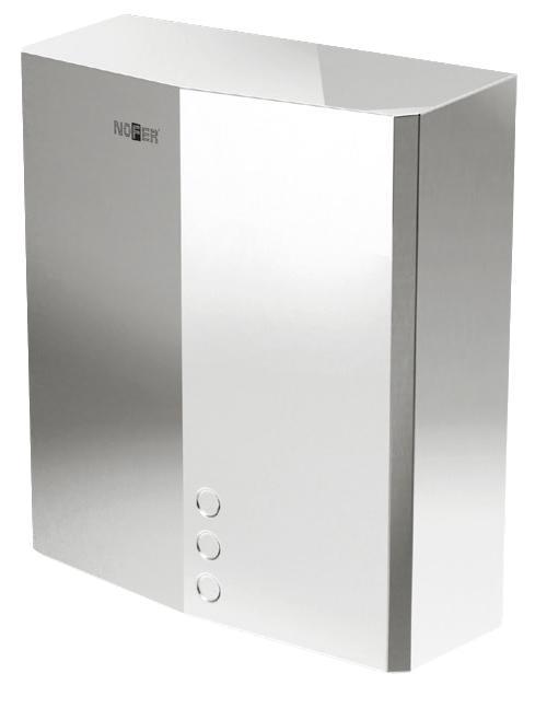 Металлическая сушилка для рук Nofer THIN EVO 2350 W глянцевая