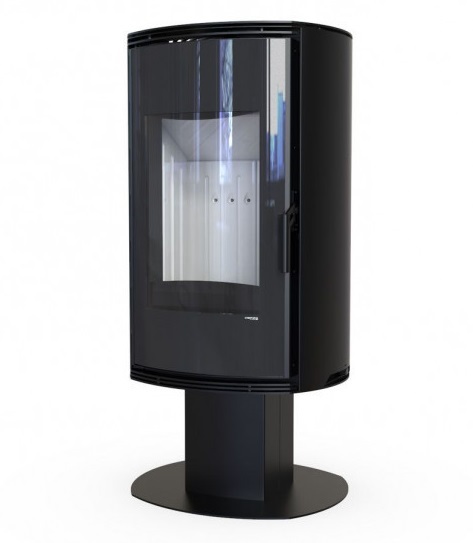 Дровяная печь DEFRO HOME ORBIS TOP, черная сталь