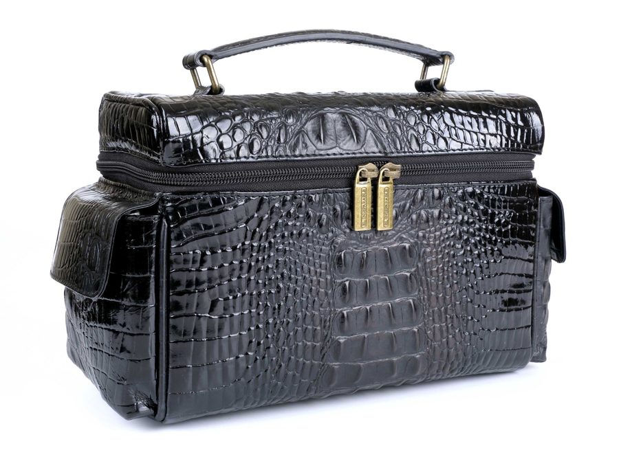 Дорожный хьюмидор Gentili El Inseparable на 20 сигар (SV15-Croco-Black)